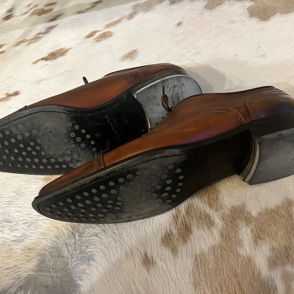 To Boot New York Connors Dark Brown Medallion Cap Toe Dress Shoes 10 1/2 - Picture 13 of 13